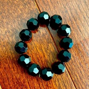 Just like NEW - Black-beaded bracelet